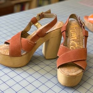 Sam Edelman platform slingback heels, size 6